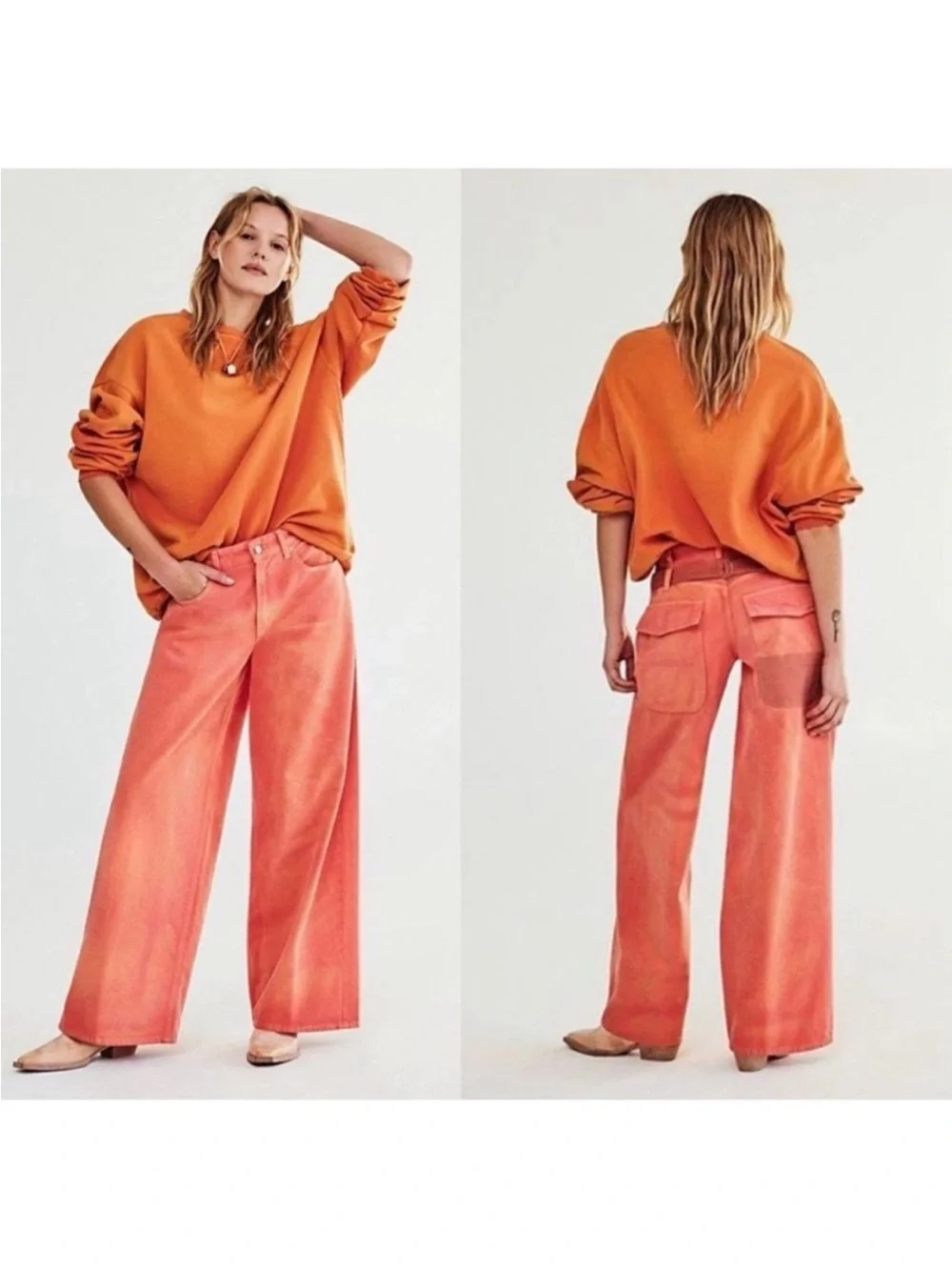 NEW Free People Wide-Leg Jeans